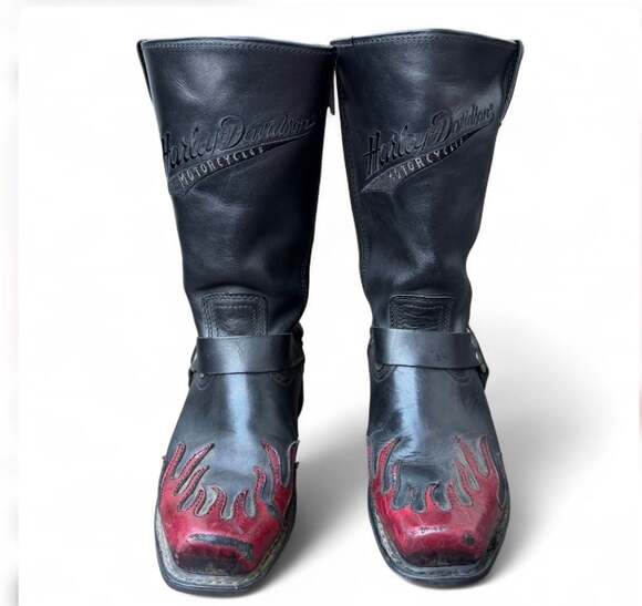 Harley-Davidson Other - Mens Harley Davidson boots Slayton D93141 leather black oil resisting